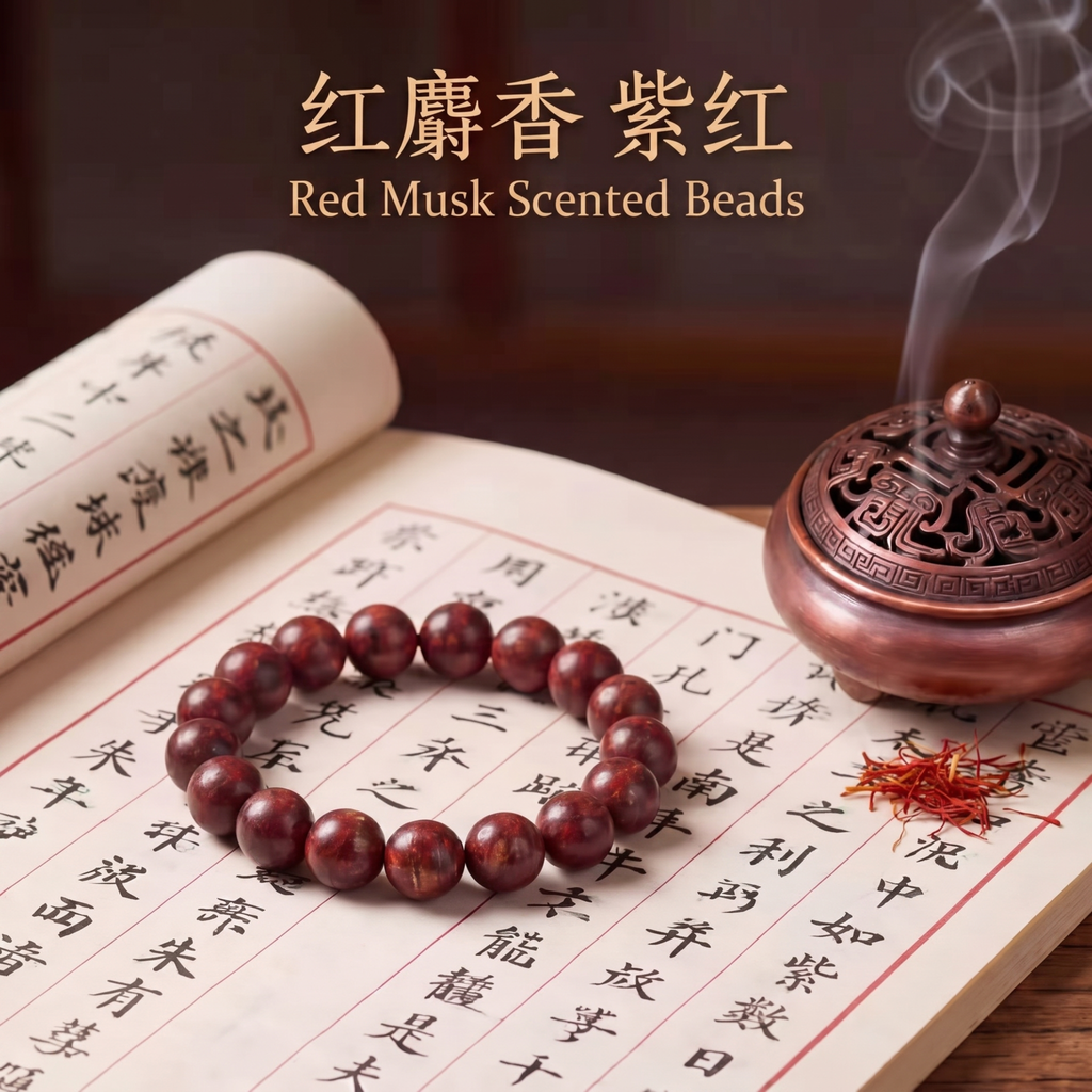 Dunhuang · Red Musk Scented Beads